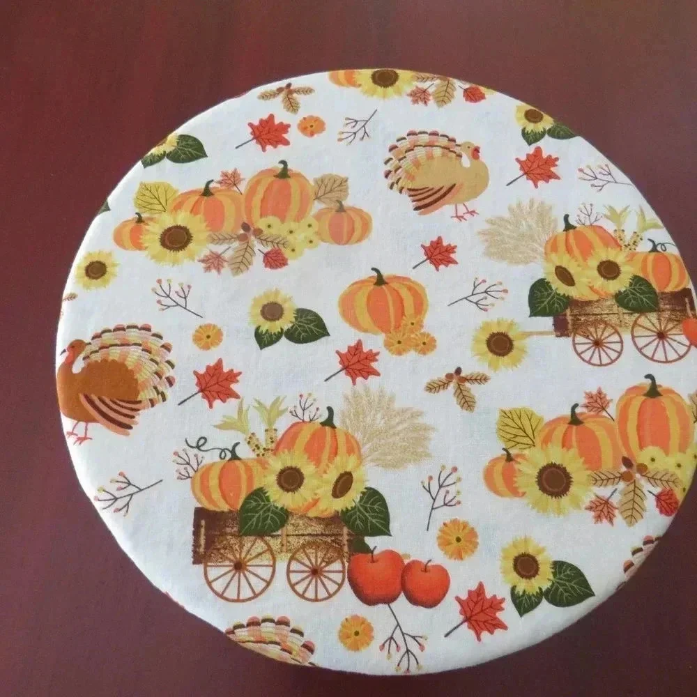 Kitchenaid Bowl Cover, Reversible Sunflowers and Pumpkins